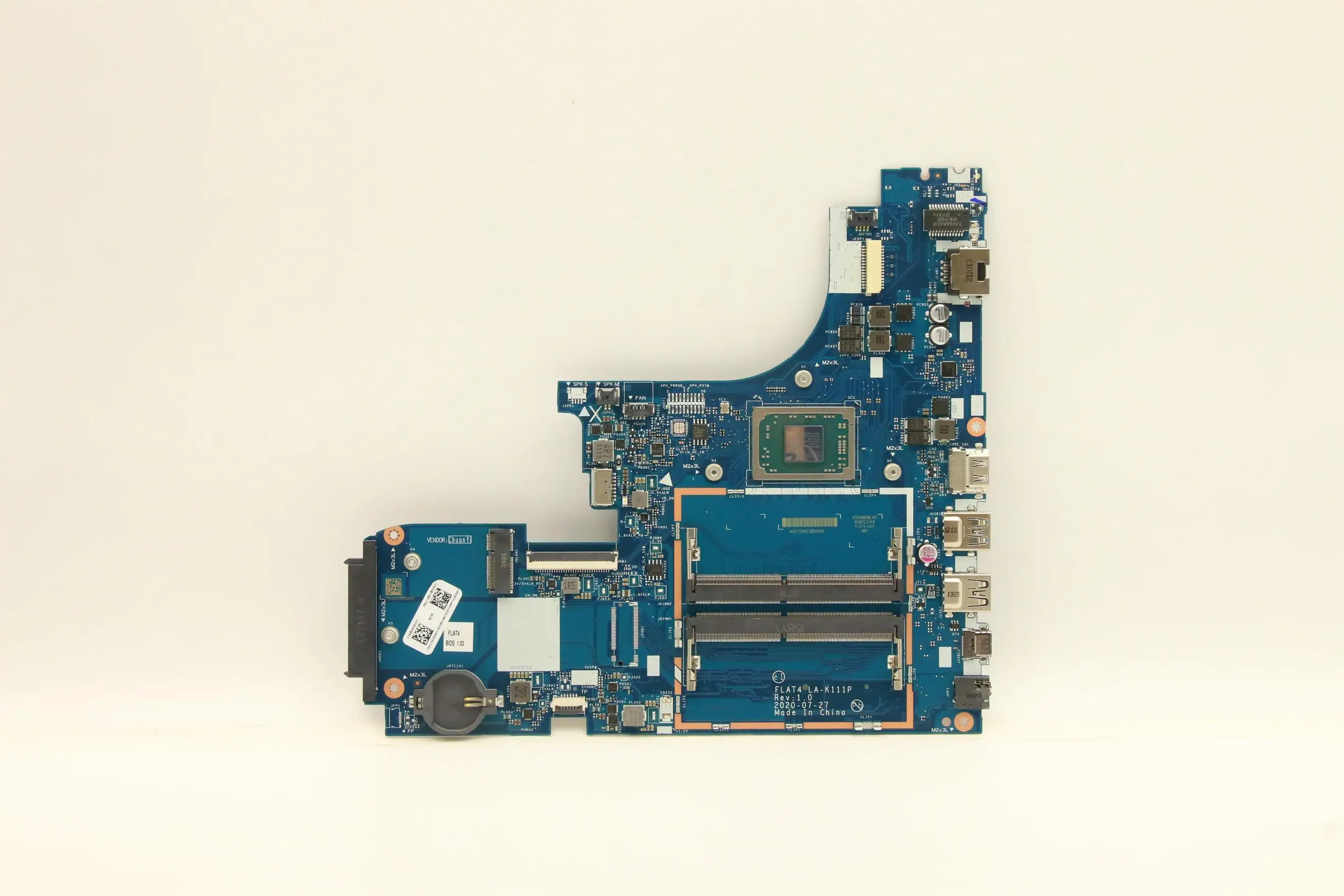 

SN LA-K111P FRU 5B21B01430 CPU A3045B C82FJ NOK PR UMA HDM Model Multiple optional replacement FLAT4 E41-55 Laptop motherboard