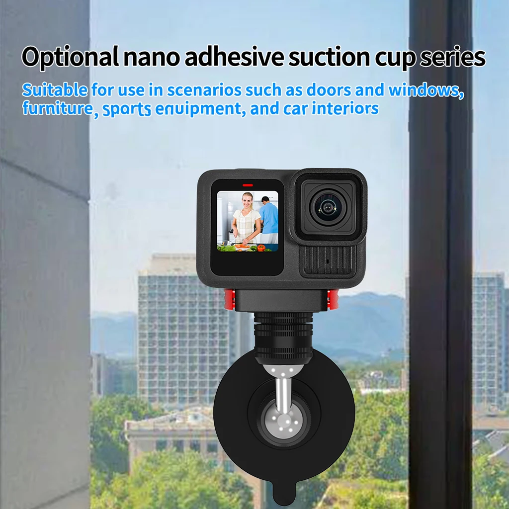 Mini Kugelkopf Adapter Halterung Action Kamera Stativ Halterung 1/4 "Loch Magnetische Saugbasis Quick Release Halterung für Gopro Hero 13 – Detail 15