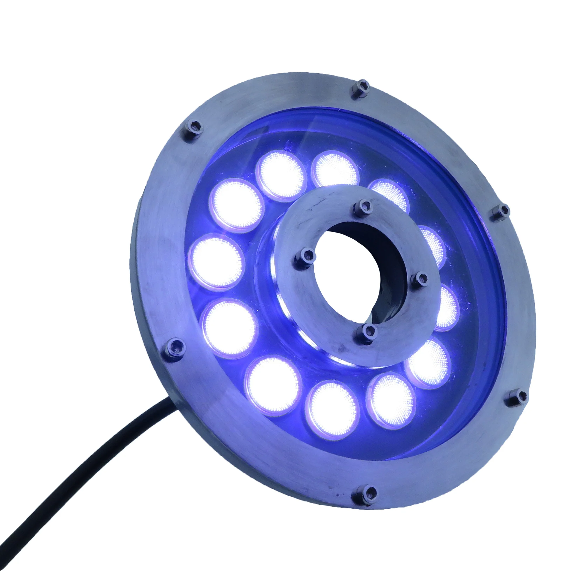 

RGB 3 в 1 AC24V 3030 автоматическое изменение цвета 12 Вт DC24V 3030 DMX512 Красный зелёный синий цвет 12 Вт фонарь для фонтанов IP68 для бассейна