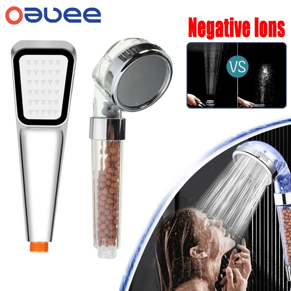Bathroom Water Therapy Shower Head Negative Ion Spa Shower Head Water Saving Rainfall Shower Filter Head High Pressure Spray Bathroom Water Therapy Shower Head Negative Ion Spa Shower Head Water Saving Rainfall Shower Filter Head High Pressure Spray