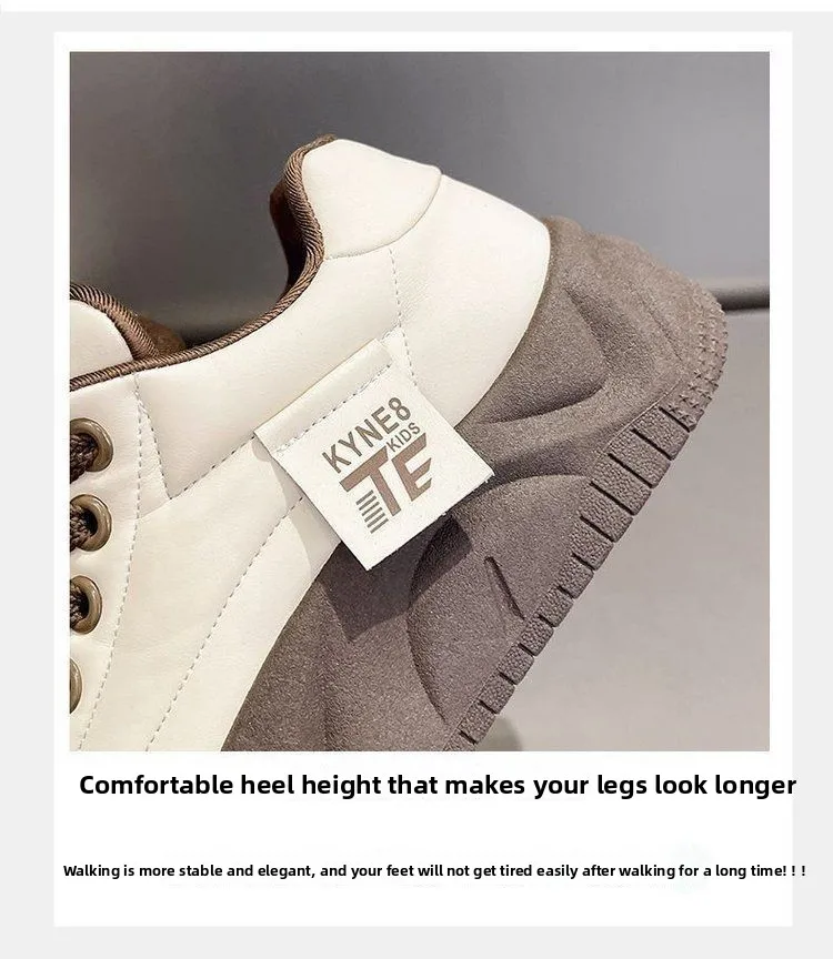 المرأة سميكة القاع صوف مبطن عارضة القطن الخبز أحذية شتاء دافئ أنيق الكورية نمط حذاء مسطح جولة تو قطع منخفضة