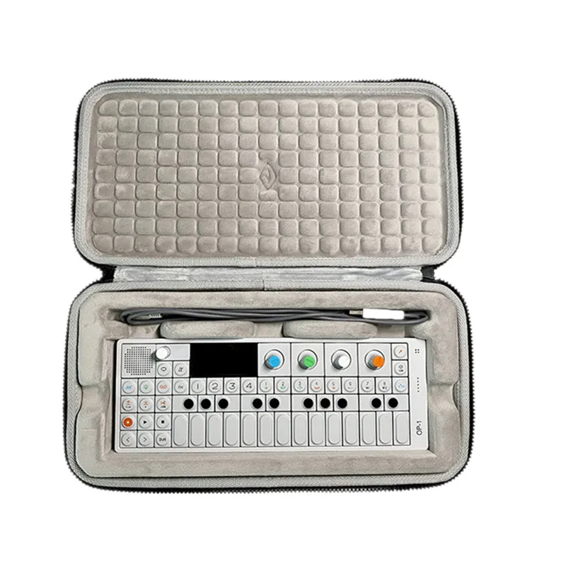 Étui De Transport Coque Rigide EVA Pour Teenage Engineering OP-Z - Protection Anti-Choc, Poussière, Eau - Gris Foncé - 3