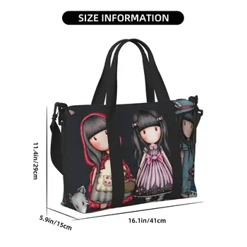 Feriales Santoro Gorjuss Design Reisetasche – XXL Kapazität – Multifunktionale Tragetasche für Strand, Fitness, Yoga & Shopping 2