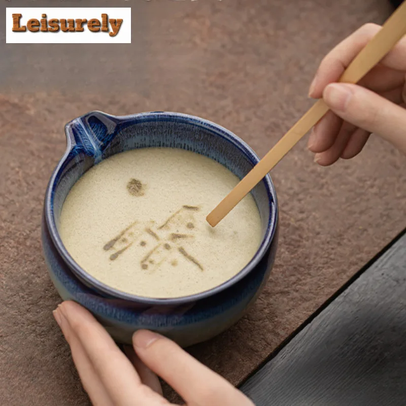 Kiln Change Starry Sky Flowing Galze Tea Set Complete Set Japanese Matcha Whisk Set Kit Home Tea-making Tools Kitchen Supplies