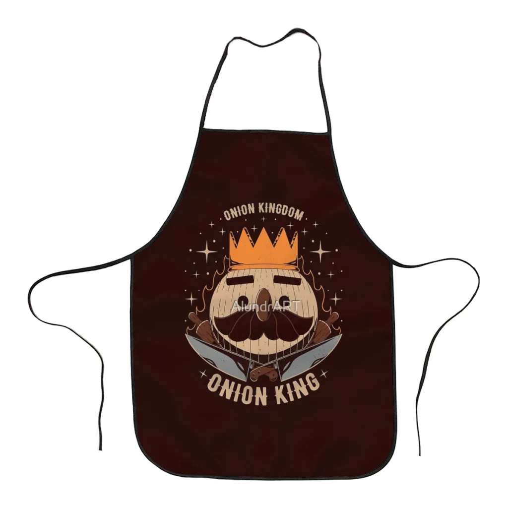 

The Onion King Kitchen Women Apron Household Cleaning Composite Pinafore Salon Home Cooking Baking Adult