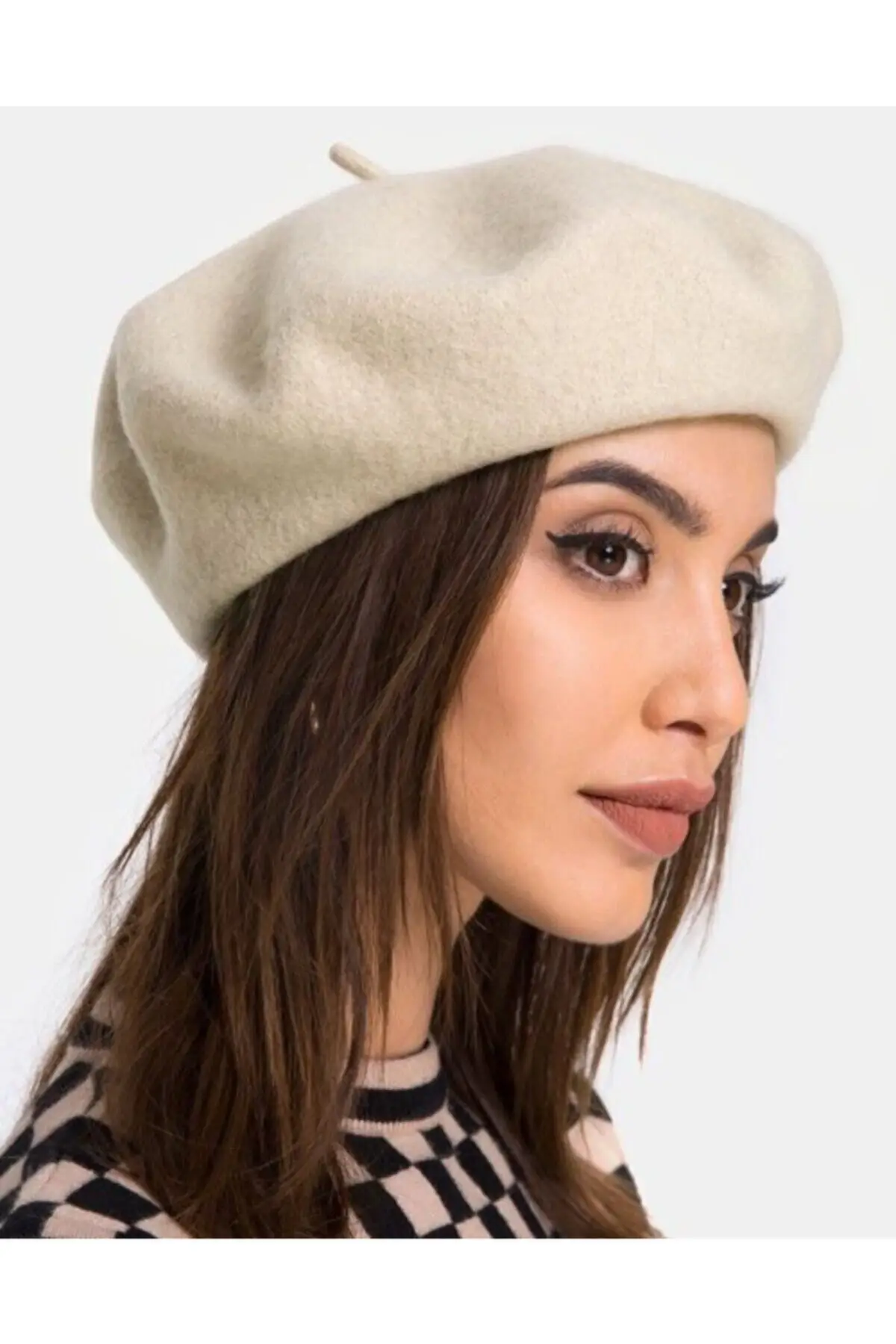 French Painter Felt Beret Ecru|Women's 