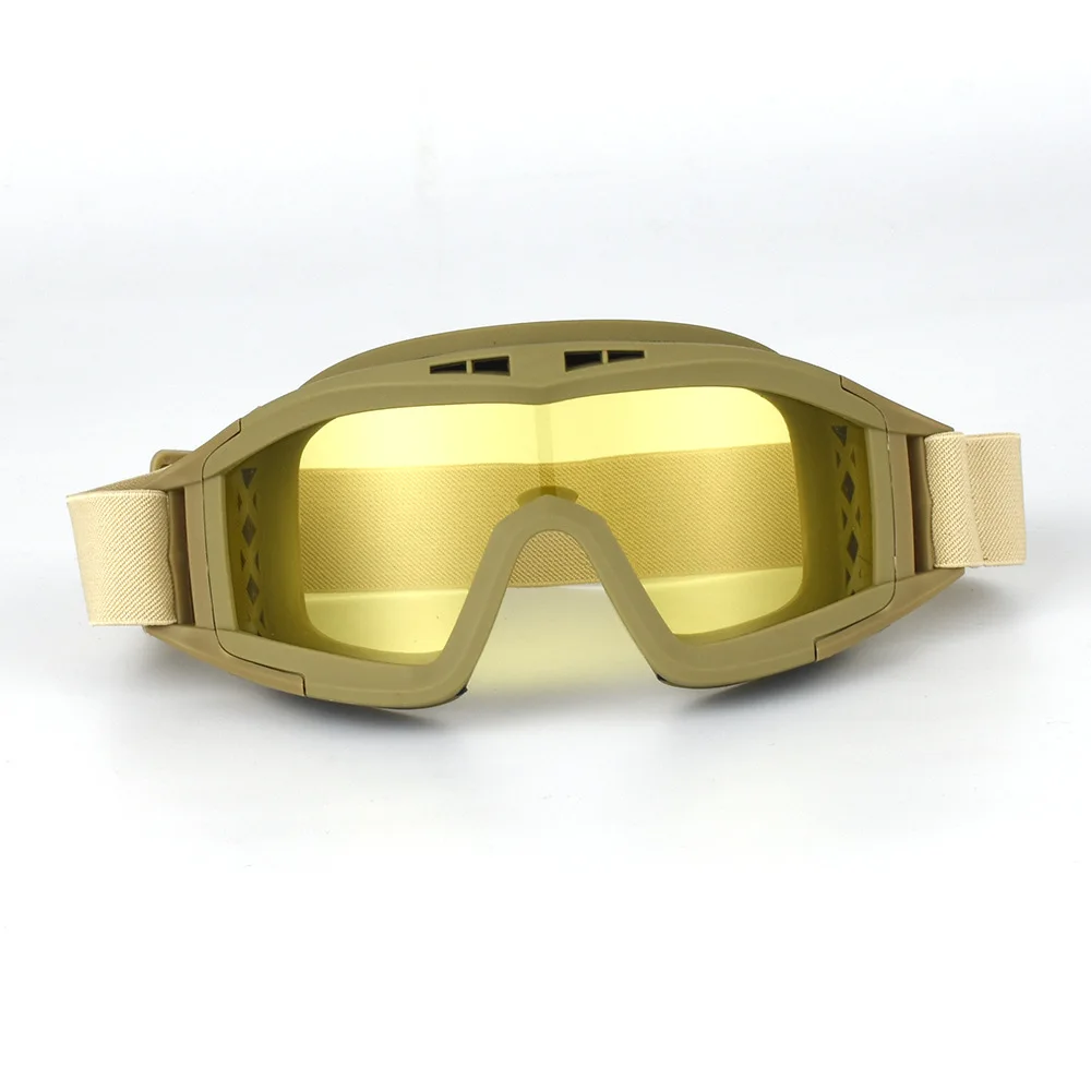 Enhanced Tactical Goggles for Outdoor and Sports Activities with Interchangeable Lenses
