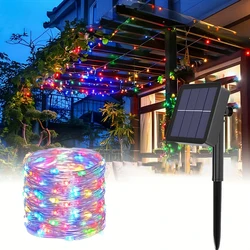 LED Solar String Fairy Lights - Outdoor Waterproof Decorative Pathway and Garland Lighting - 32m 300LEDs (Multicolor)