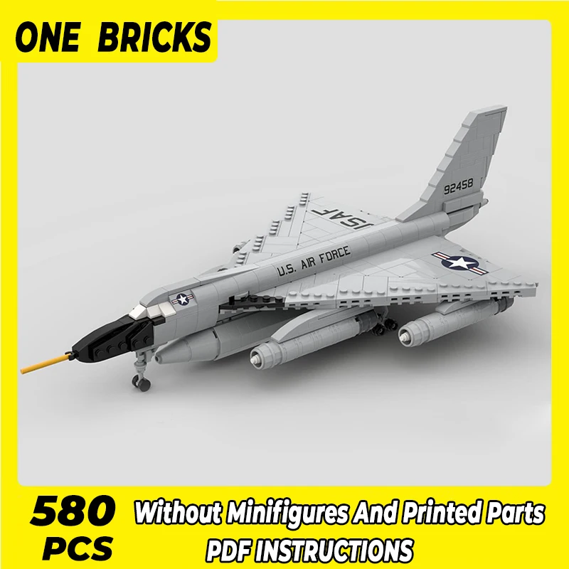 

Model Moc Building Bricks 1: 72 Military Fighter Aircraft B-58 Technology Modular Blocks Gifts Christmas Toys DIY Sets Assembly
