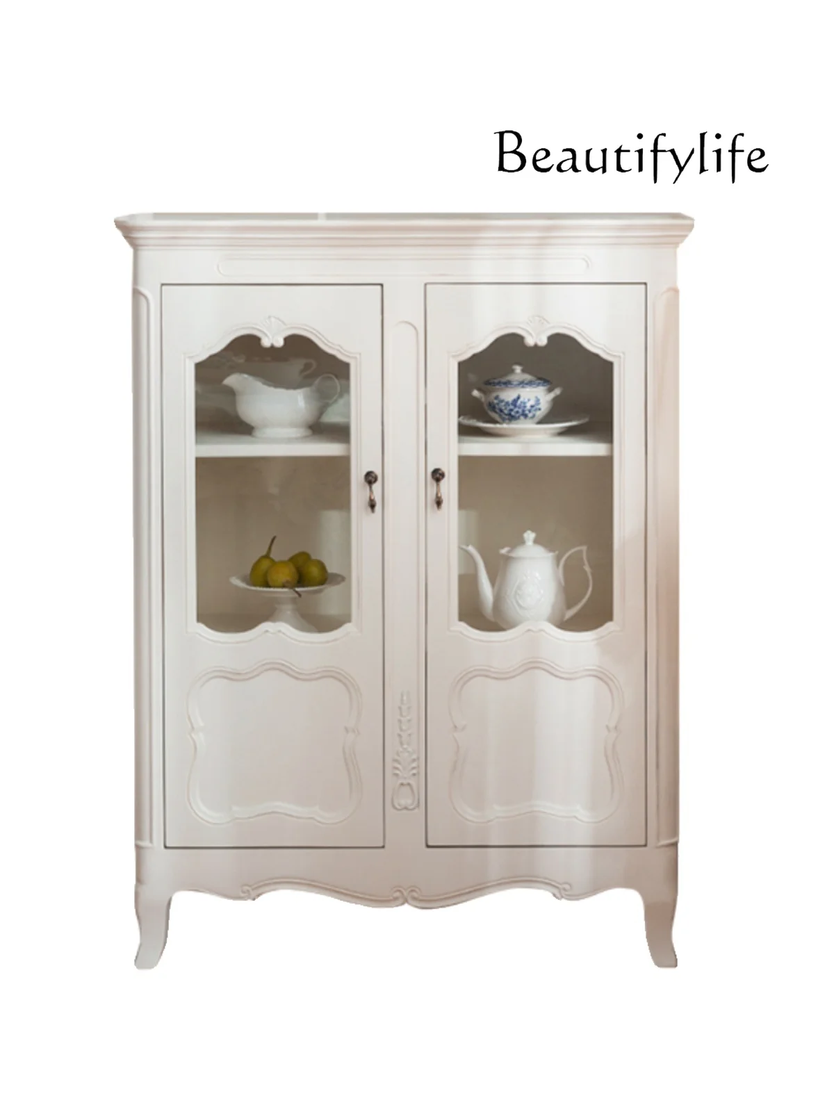 

French Entry Lux Style Kitchen Dining Side Locker Living Room Entrance Cabinet Study Storage Wine Cabinet