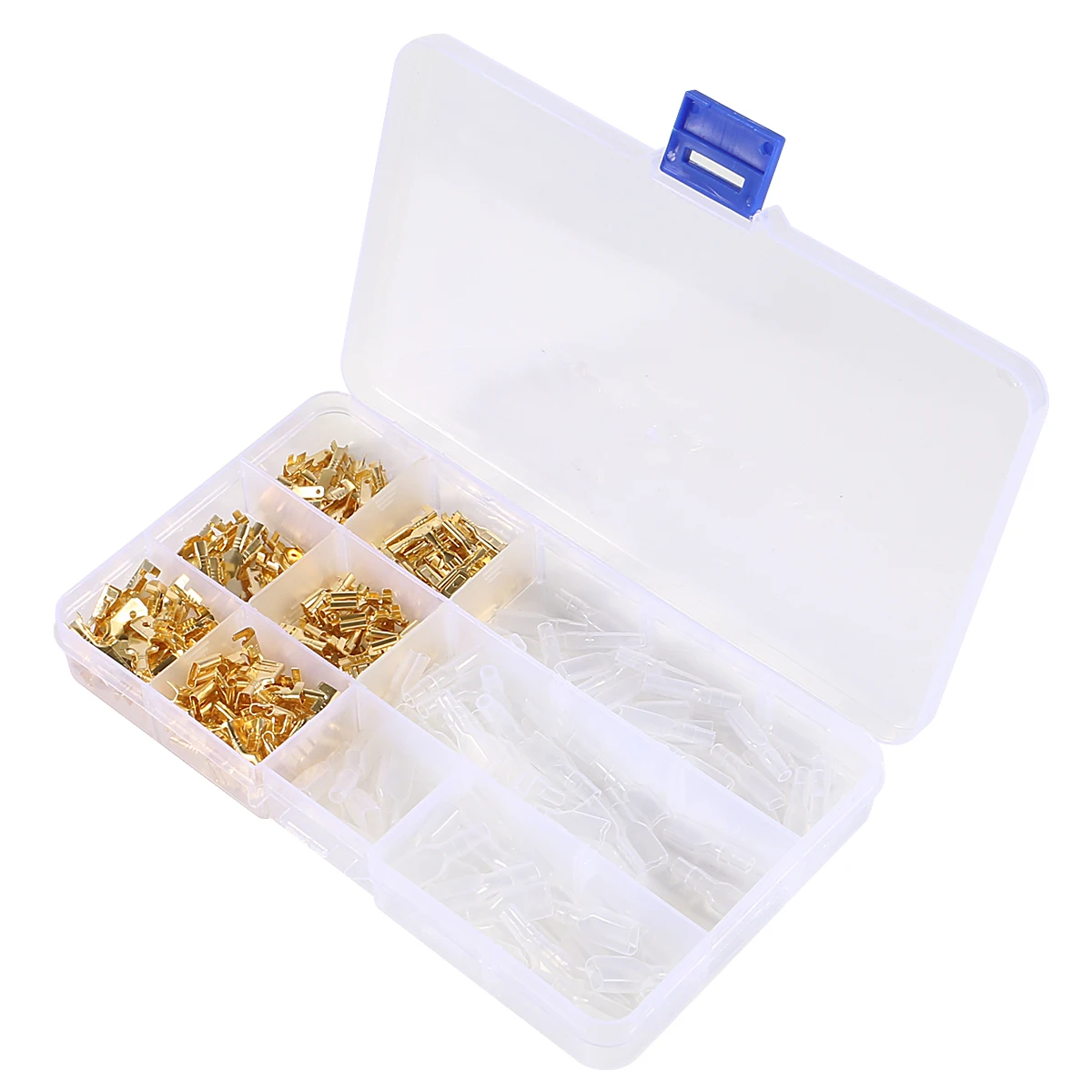 Wire Connectors 270Pcs Insulated Male Female 2.8 4.8 6.3mm Electrical Crimp Terminals Spade Assorted