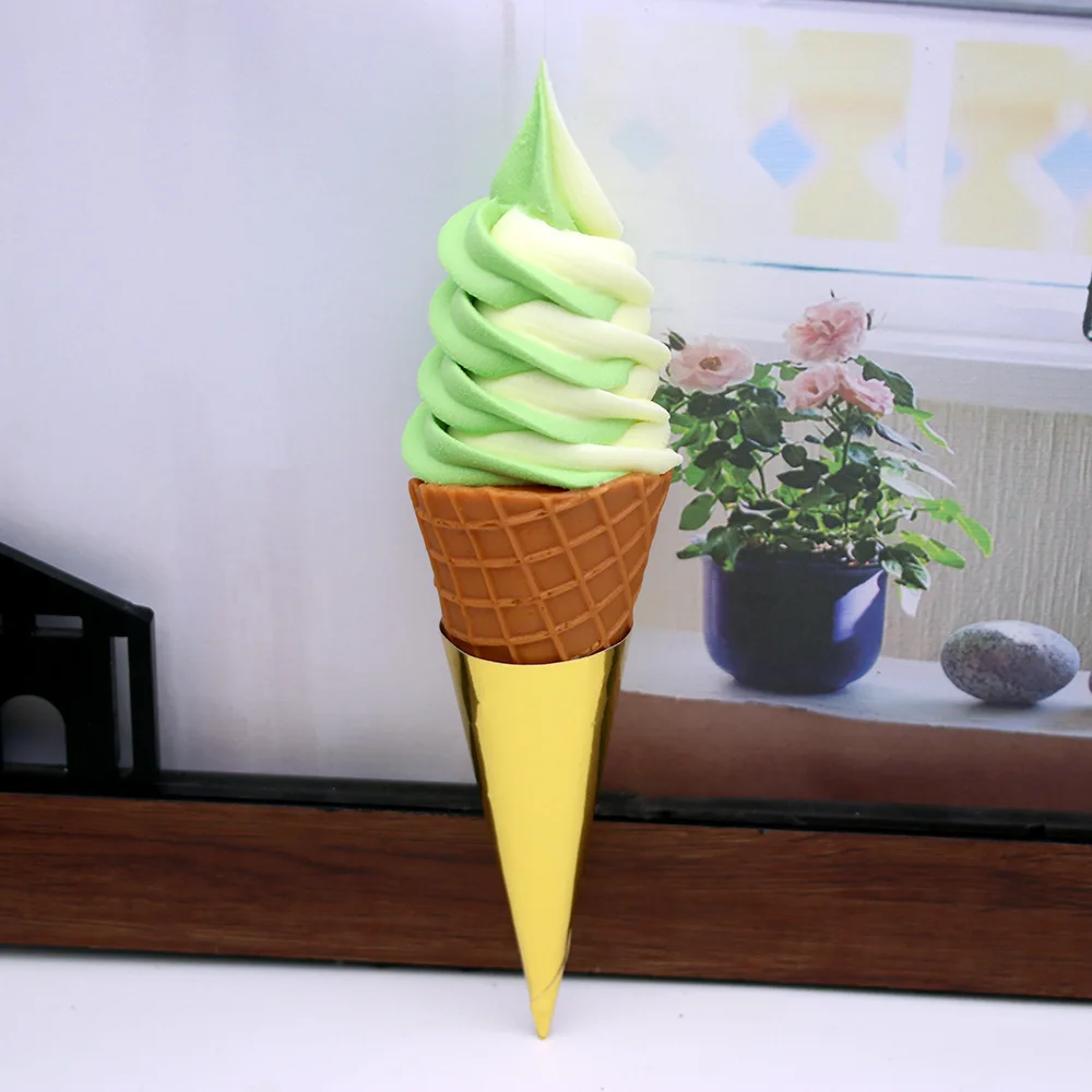 Fake Ice Cream Fake CupCake Cone Model Lifelike Ice Cream DecorPhotography Props Commercial Food Simulation food model,food photography props,kitchen food toys