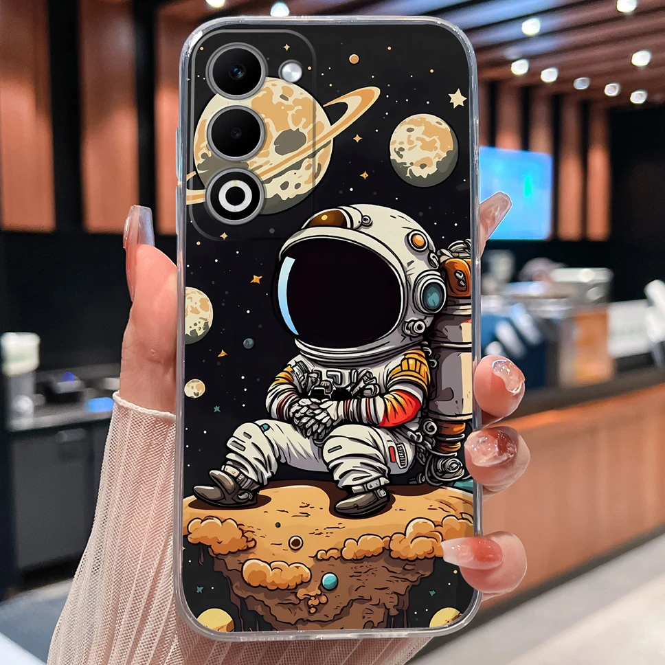 Lovely Animal Cartoon Soft TPU Transparent Silicone Bumper Phone Case