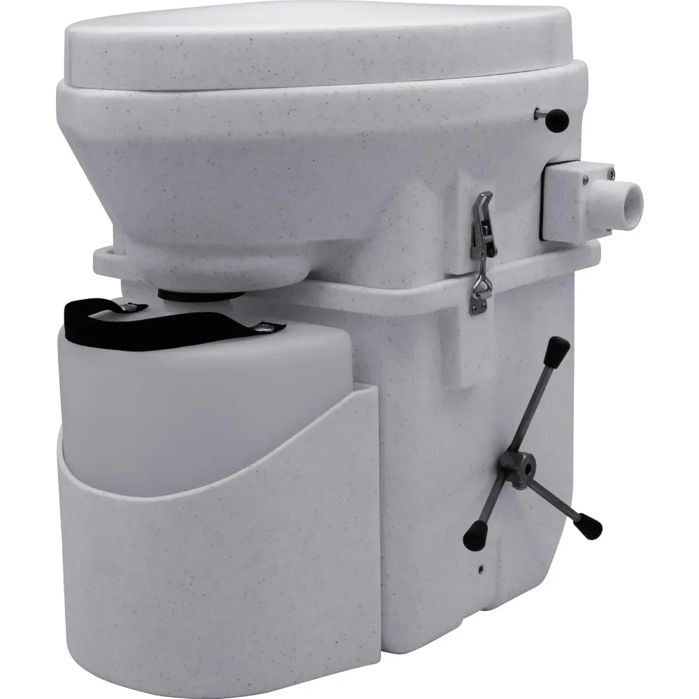 Self Contained Composting Toilet with Close Quarters Spider Handle Design 2