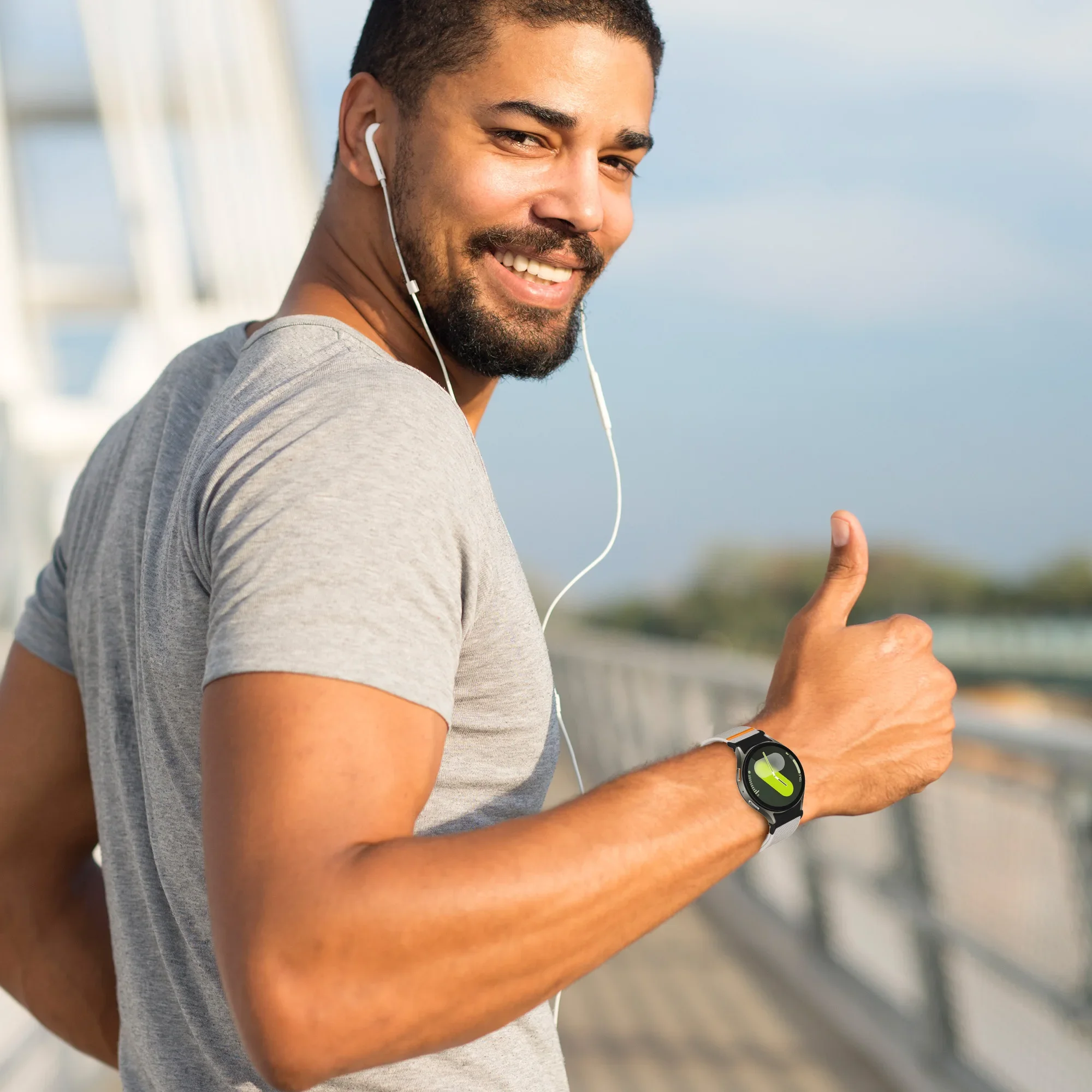 Seamless Elastic Nylon Bracelet Strap