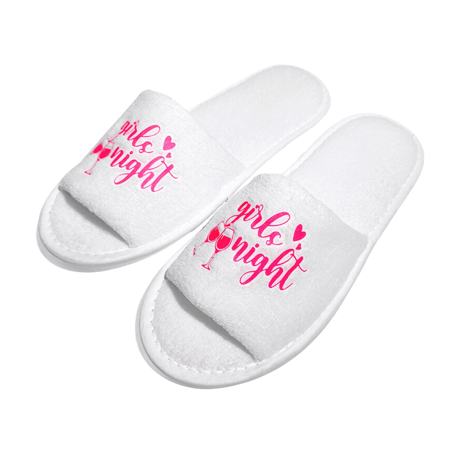 Girls Night Slipper, Soft Cozy Open-Toe Indoor Slides, for Cruise Travel Holiday Vacation Spa Party & Fun Weekends, Ladies Gifts 3