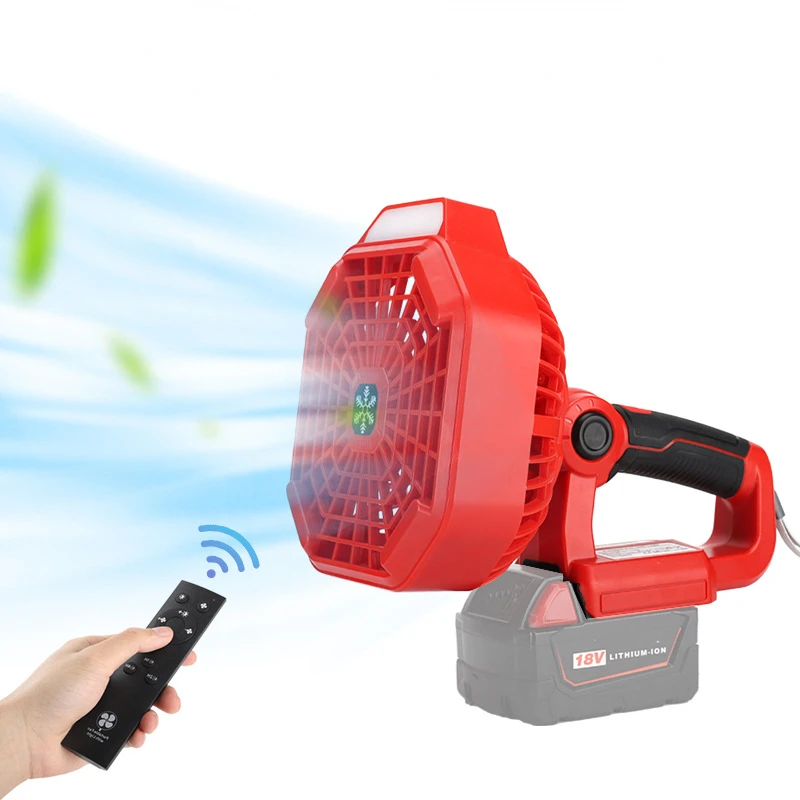 14.4-18V Portable Cordless Fan for Makita/Bosch/Dewalt/Milwaukee 18V Lithium Bat