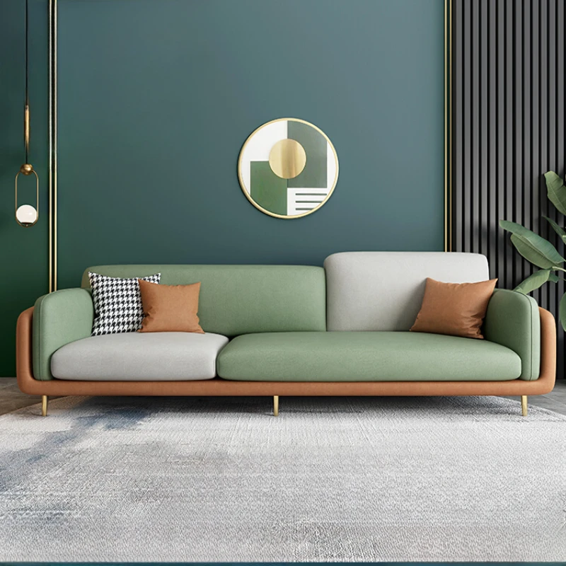 

Simple Nordic Living Rooms Sofa Home Luxury Relaxing Creative Comfortable Leather Sofa Designer Medieval Puff Sillon Furniture
