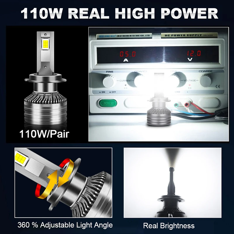 HLXG h4 led Canbus 35000LM luces led H8 H9 H11 9012 H7 LED HB3 9005 9006 HB4 LED headlight Bulbs 6000K 12V Car Light Auto Lamp