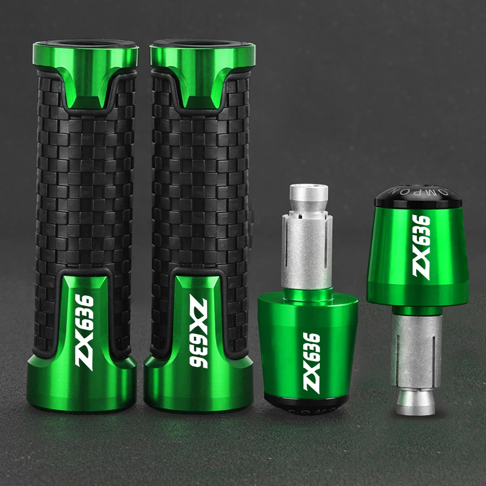 

For KAWASAKI ZX636 ZX-636 ZX 636 2005 2006 2019 2020 2021 2022 2023 Motorcycle Handlebar Grips Handle grip Ends Plug Slider Caps