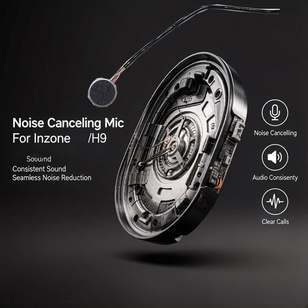 Replacement ANC Function Noise Canceling Mic For Sony Inzone H9 Gaming Headsets.