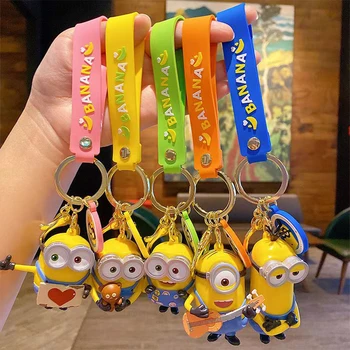 Cartoon Minions Silicone Keychain 1