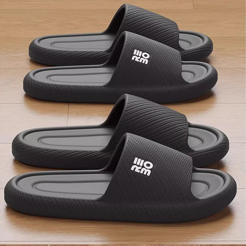 Slippers Men Shoes Cloud Home Flat Sandals Massage Flip Flops Couples...