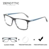 ZENOTTIC Japanese Style Square Prescription Glasses Fashion Myopia Eyewear Handmade Acetate Optical Eyeglasses for Men