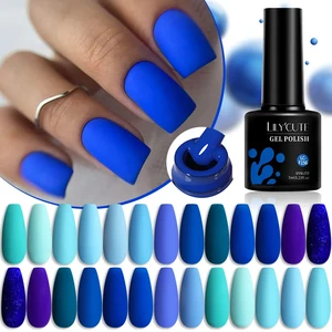 LILYCUTE 7ML Gel Nail Polish Blue Series Vernis Semi Permanent UV Gel Nail Art Design Soak Off Nail Gel Polish All For Manicure