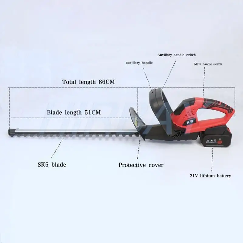 Electric Hedge Trimmer Cordless Rechargeable Pruner Hedge Trimmer Pruning Saw Cutter Picking Hedge Machine Garden Tools 5