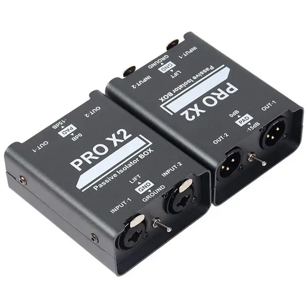 New 2-Way Audio Isolator, Audio Current Eliminator, XLR 6.5, Permalloy Isolator, Mixer Live Broadcast 3