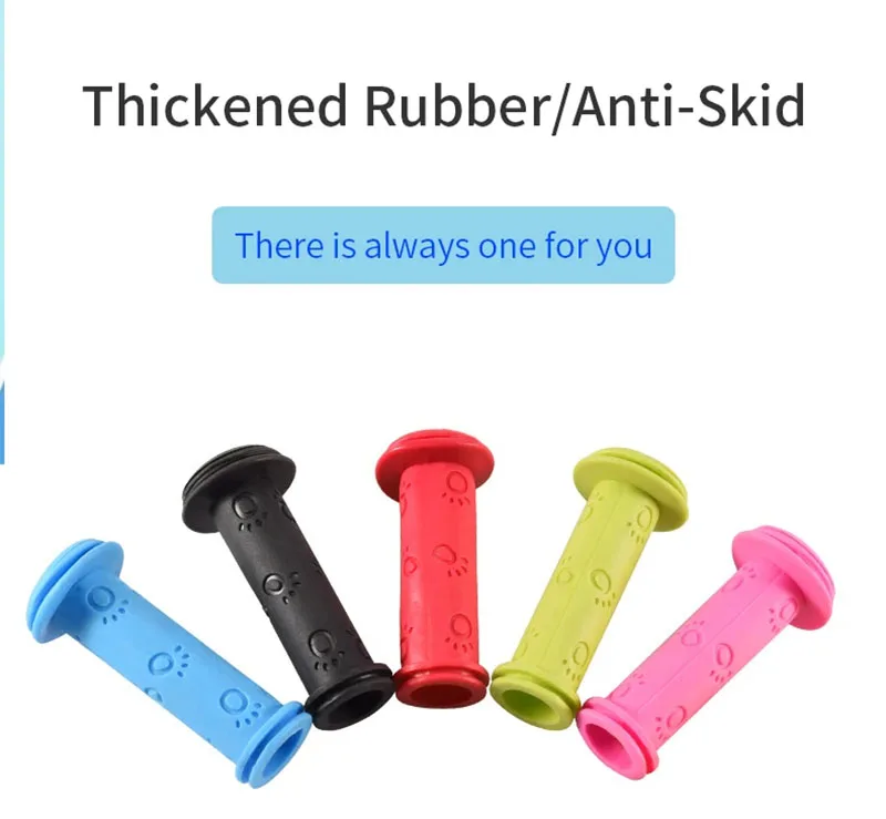 1 paar Gummi Fahrrad Lenker Griffe Anti-rutsch Kinder Mädchen Jungen Roller Lenker Bunte Streamer Dekoration Band – Detail 4