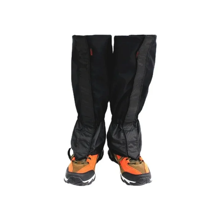 Waterproof Hiking Boot Gaiters Waterproof And Highly Breathable Black Children/Ladies/Men Polyester Fabric Snow 3