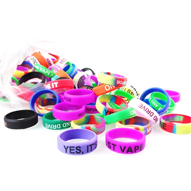 10 db Anti Csúszós Sávok Szilikon Gyűrű A Vape-Hez Szkennelés Elleni Dekoratív Gyűrűkhöz - Image 2