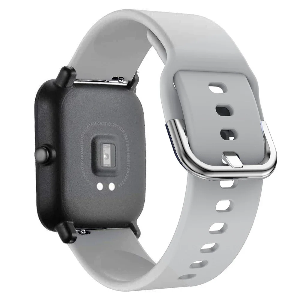 Universal 20mm/22mm Silicone Smartwatch Band Replacement Strap