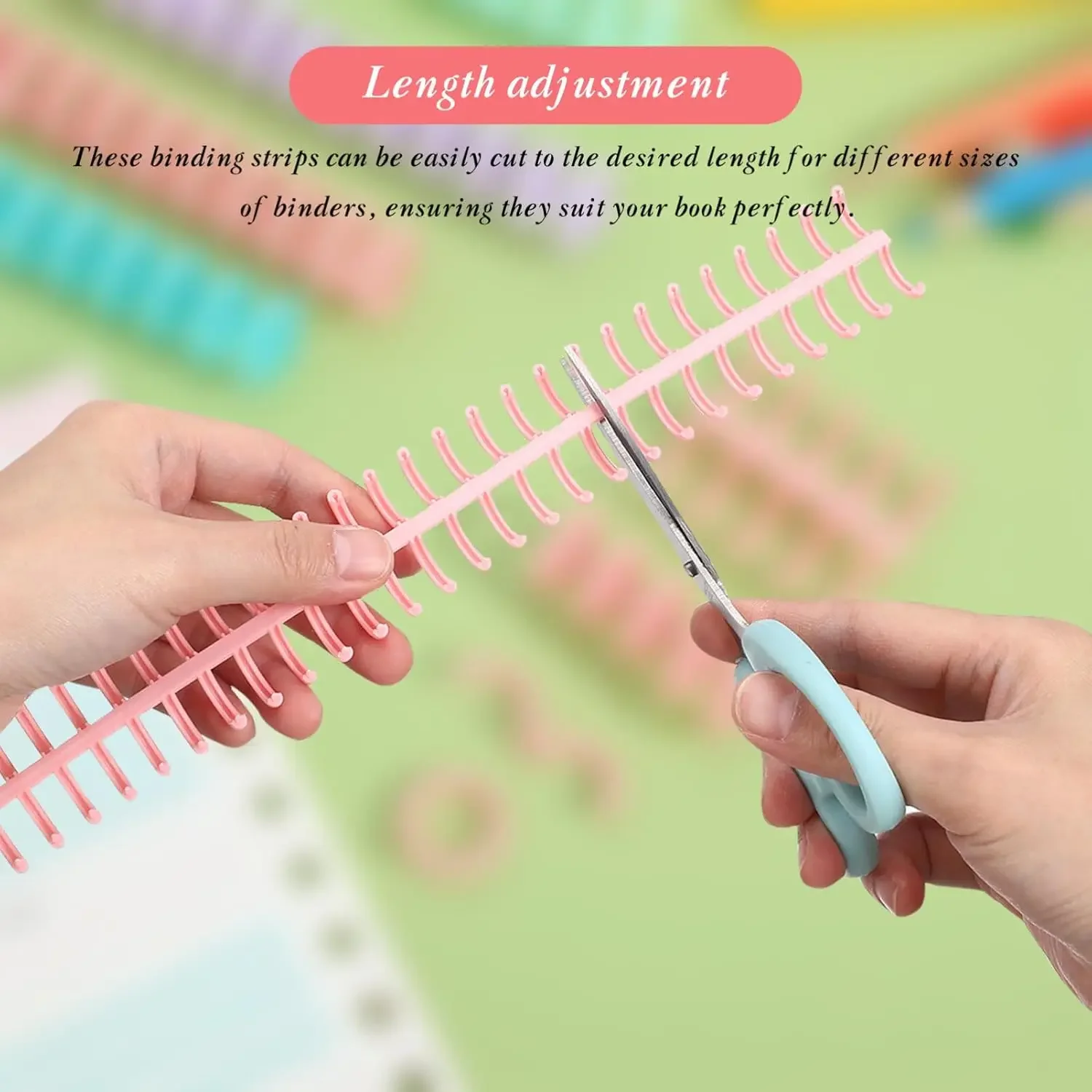 Comb Binding Spines Plastic Spiral Binding Coils for Business Document File Notebook File Making 5-10PCS 30 Rings