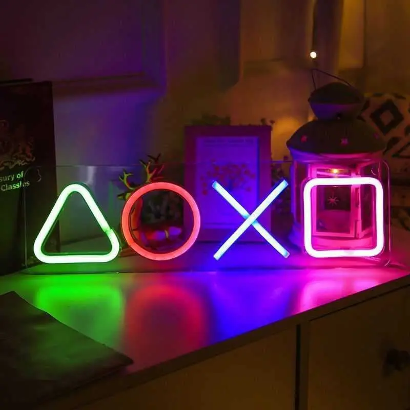 Neon Sign Custom Game Icon Light for Wall Hanging Atmosphere Playstation Lamp LED Colorful Lighting Room Bar Club Player Decor 6