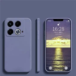 Liquid Silicone Anti - Drop TPU Protective Phone Case for Note 40 Pro 5G (Lavender Grey)