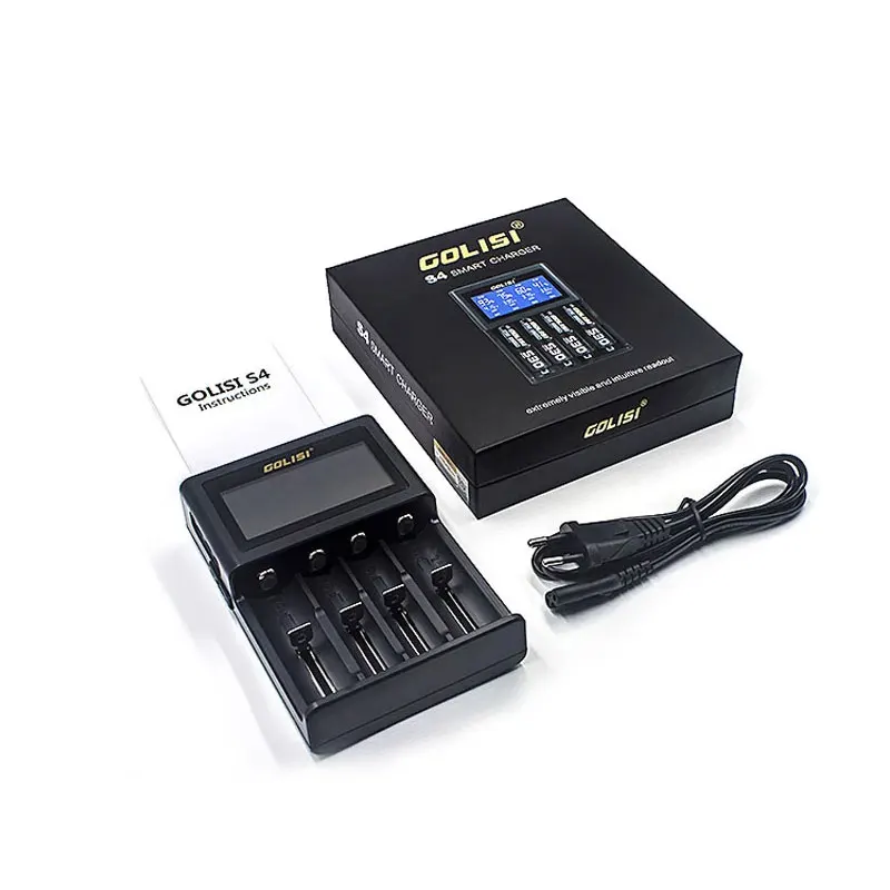 Original Golisi s2 s4 s6 Carregador de Bateria 2a Lcd Carregador Inteligente para 18650 21700 20700 aa Aaa Bateria Li-ion Recarregável - Image 2