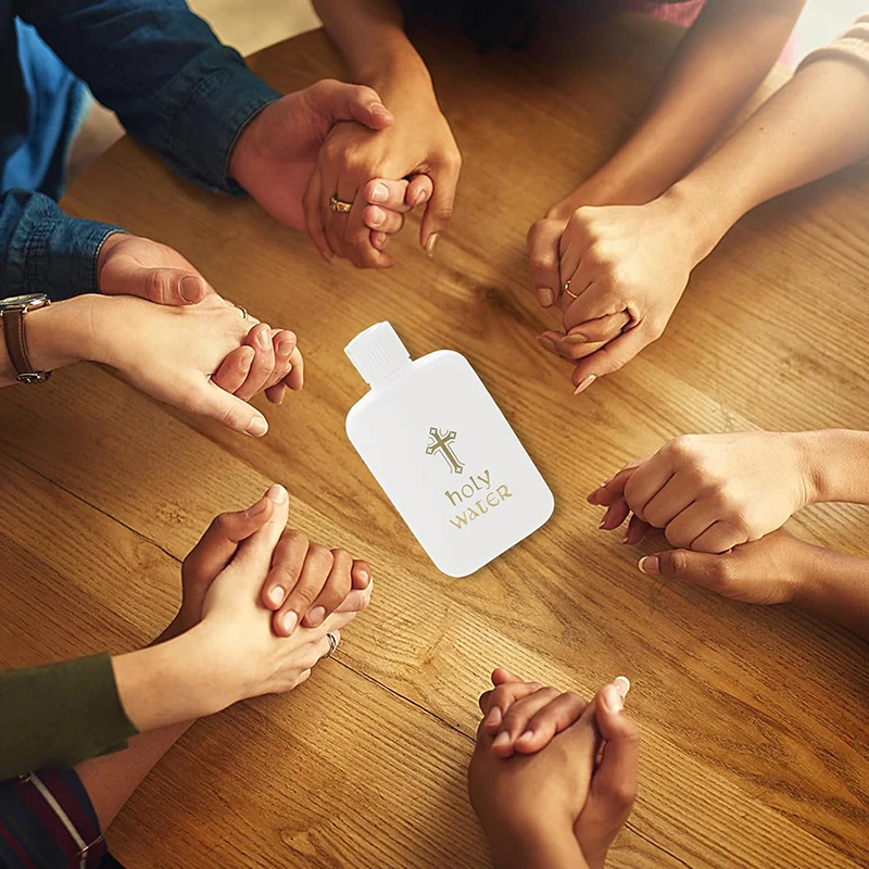 Description Picture 4 of item1/2/3Pcs 60ml/250ml Creative Jesus Cross Pattern Holy Water Bottle Sturdy Portable Durable Prime Church Holy Water Bottle