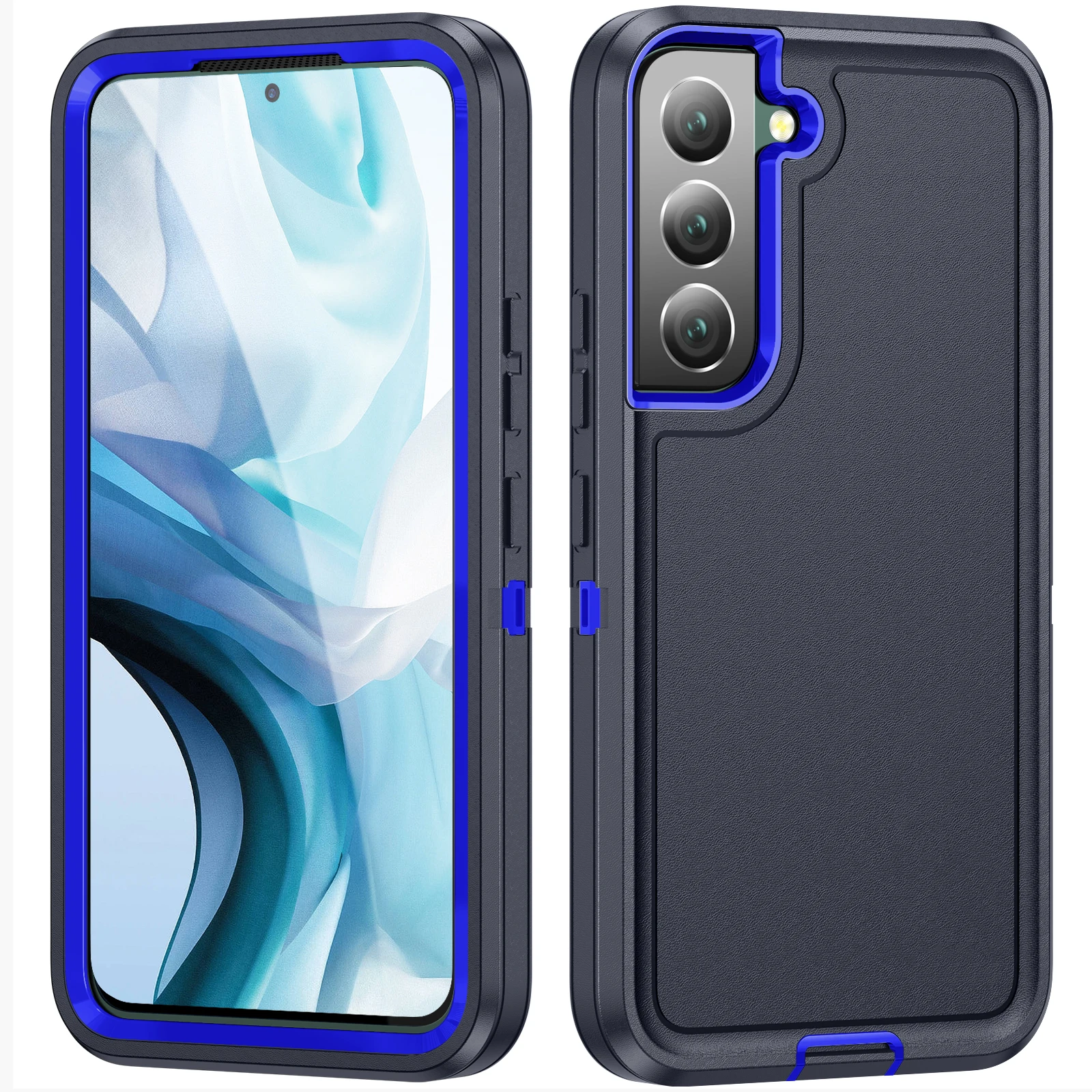 3-in-1 Hybrid Armor Shockproof Protective Case - Heavy Duty Rugged Cover