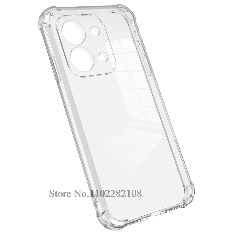 Shockproof Transparent Silicone Case - Clear Protective Cover