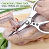 1pc Multi-Purpose Stainless Steel Kitchen Shears - Heavy-Duty Poultry Scissors with Comfortable Aluminum Alloy Grip for Food Pre 5
