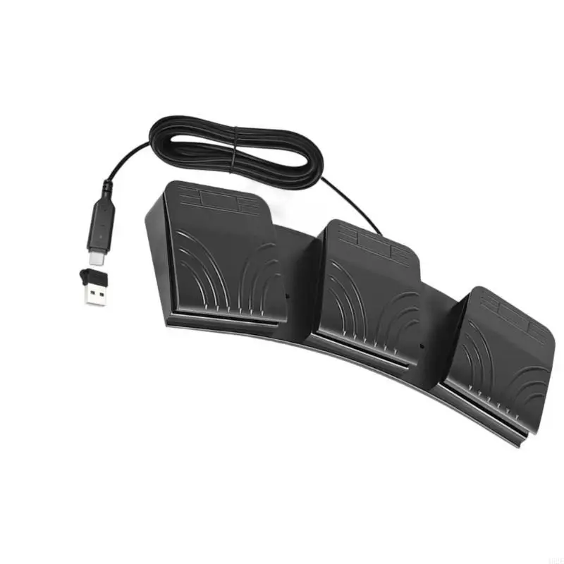 게임 산업 기계 및 사무 자동화용 462E 3 페달 USB 컨트롤러