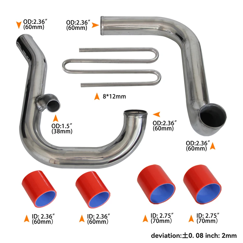 Nuovo Disegno Intercooler Piping Kit Si Adatta M * Itsubishi G * Alant V * R-4 96-02 Vr4