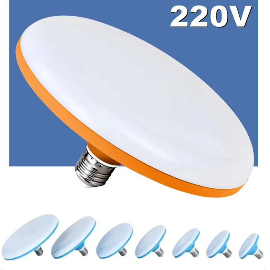LED Bulb E27 AC 220V 12W 15W 20W 30W UFO Leds Lights Indoor Warm White Lighting Table Lamps Garage Light led lamp,led light