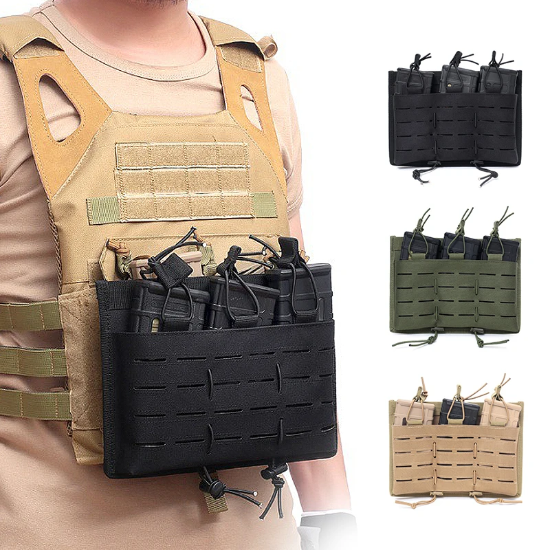 

Tactical Mag Pouch Open-Top Triple Molle Magazine Pouches for M4 M14 M16 AR-15 5.56MM Rifle Magazines Hunting accessories