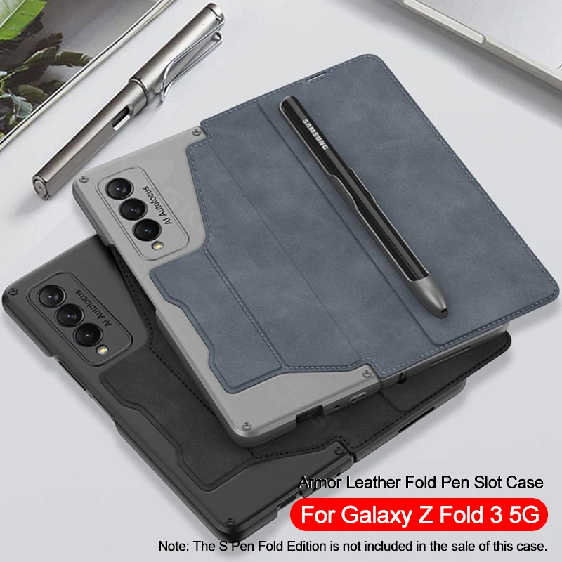 

Оригинальный чехол GKK для Samsung Galaxy Z, складной кожаный чехол для телефона с держателем для ручки, жесткий защитный чехол для Samsung Z, складной телефон D3