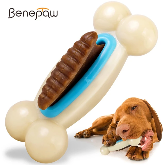 Benepaw Durable Dog Chew Toys Interactive Treat Dispenser For Boredom  Stimulating Pet Enrichment Toy For Medium Large Dogs - AliExpress