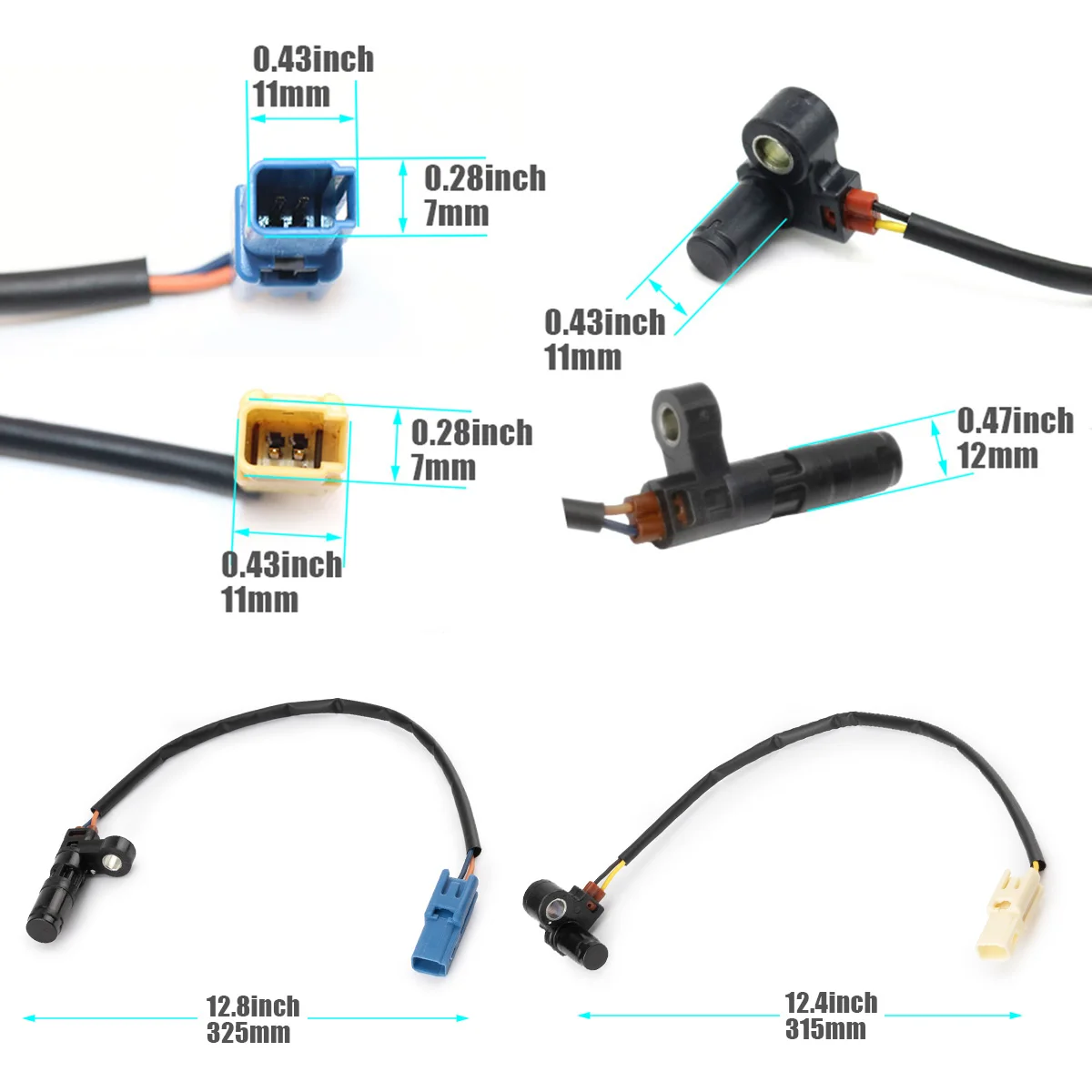 Automobile Gearbox Input And Output Speed Sensor for BEETLE 2010-2012 for VW Jetta Golf Beetle Audi 09G927321B+09M927321B